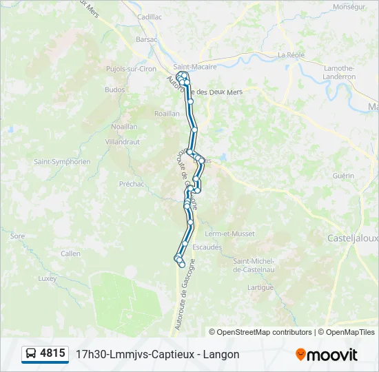 4815 Bus Line Map