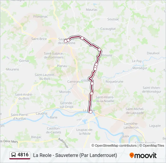 4816 Bus Line Map
