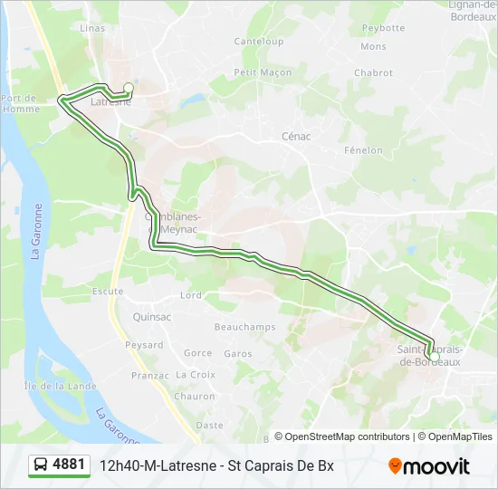 4881 Bus Line Map