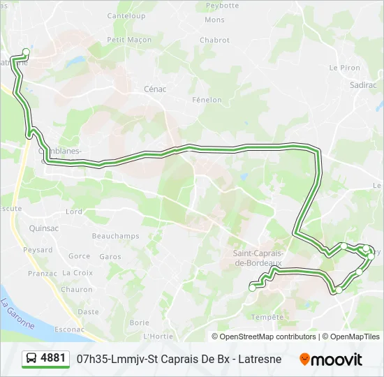 4881 Bus Line Map