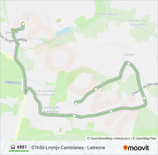 4881 Bus Line Map