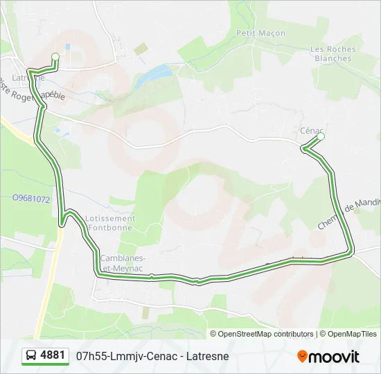 4881 Bus Line Map