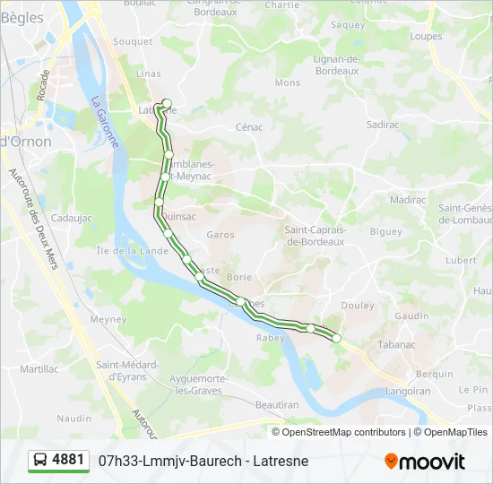 4881 Bus Line Map