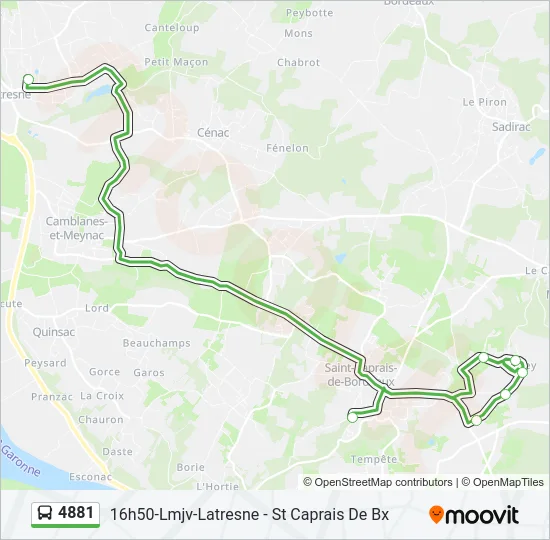 4881 Bus Line Map