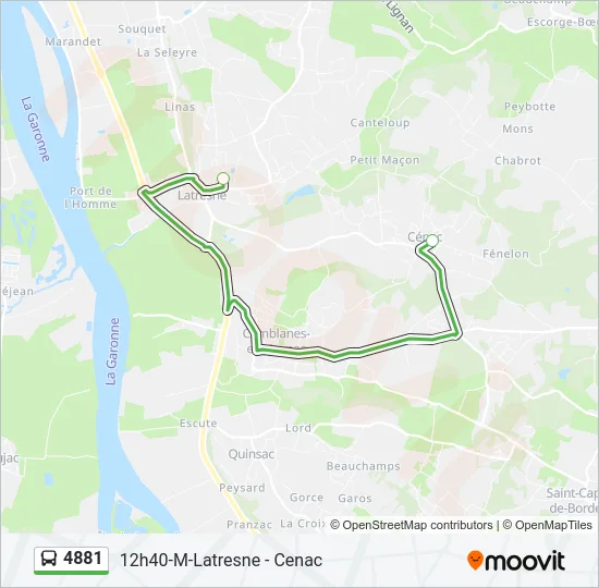 4881 Bus Line Map