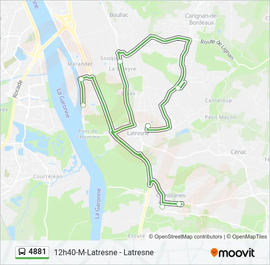 4881 Bus Line Map