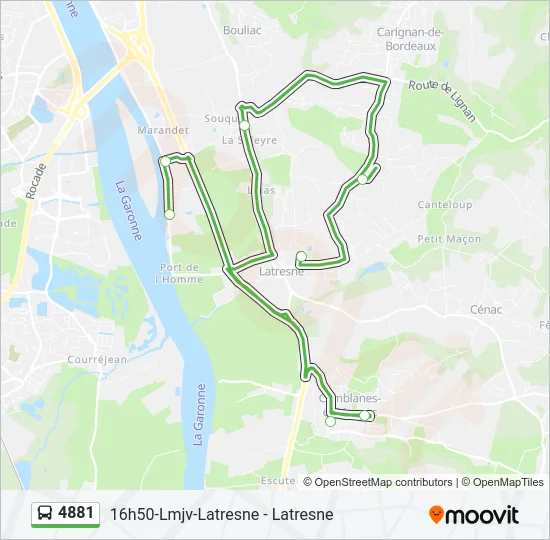 4881 Bus Line Map