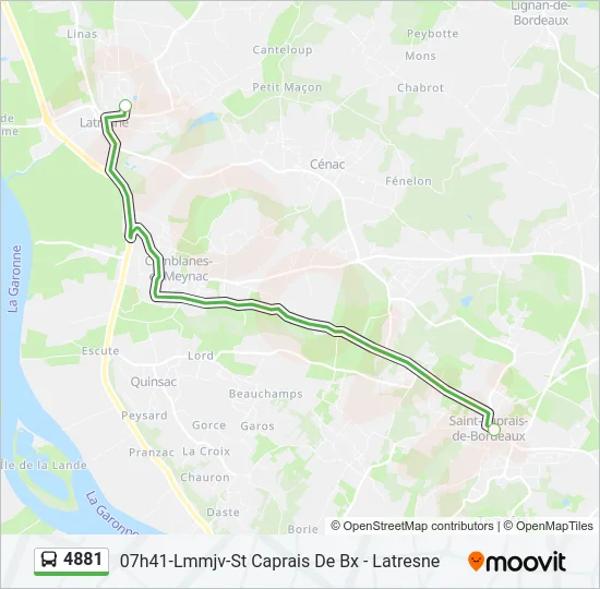 4881 Bus Line Map