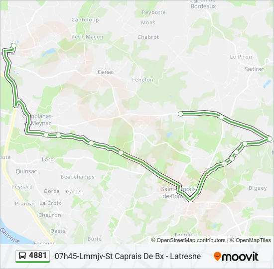 4881 Bus Line Map