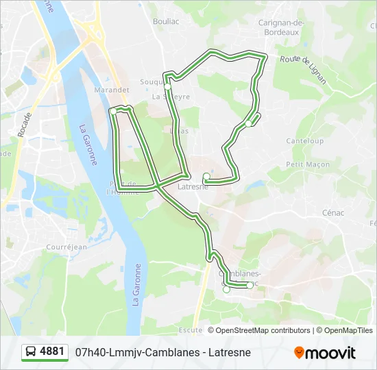 4881 Bus Line Map