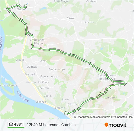 4881 Bus Line Map