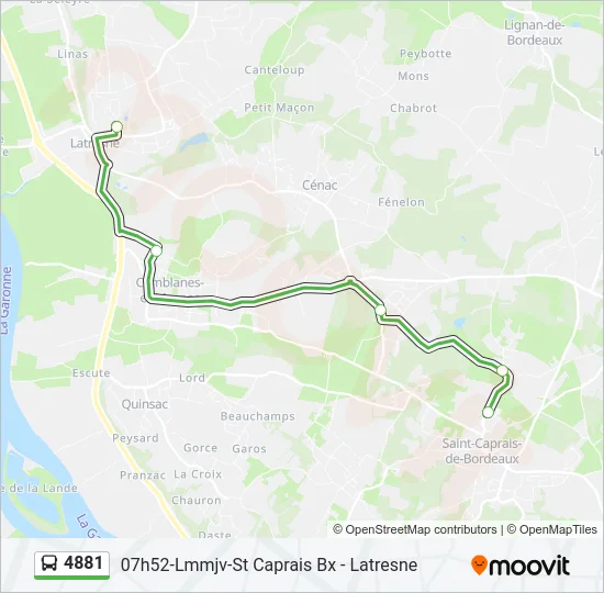 4881 Bus Line Map