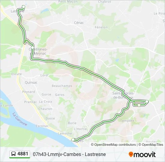 4881 Bus Line Map