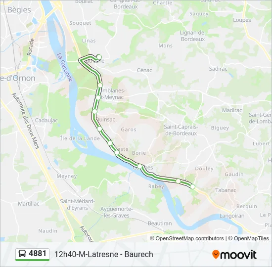 4881 Bus Line Map