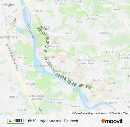 4881 Bus Line Map