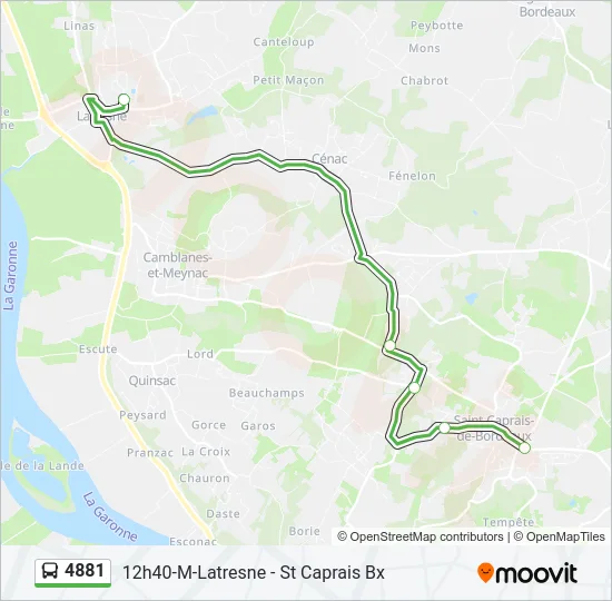 4881 Bus Line Map