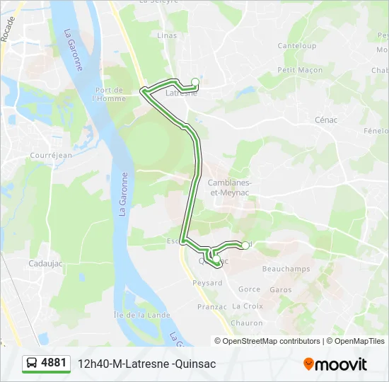 4881 Bus Line Map