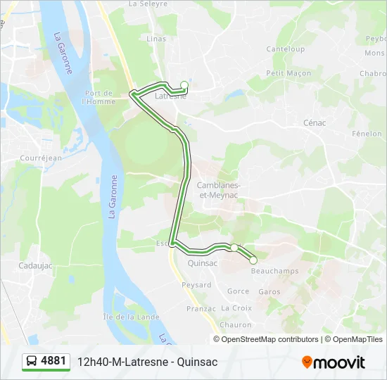 4881 Bus Line Map