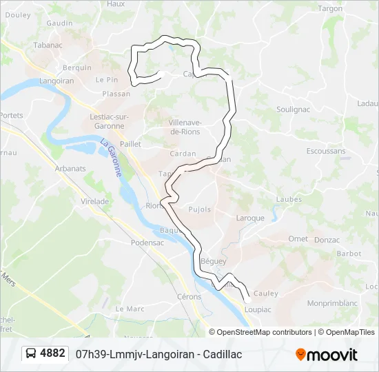 4882 Bus Line Map