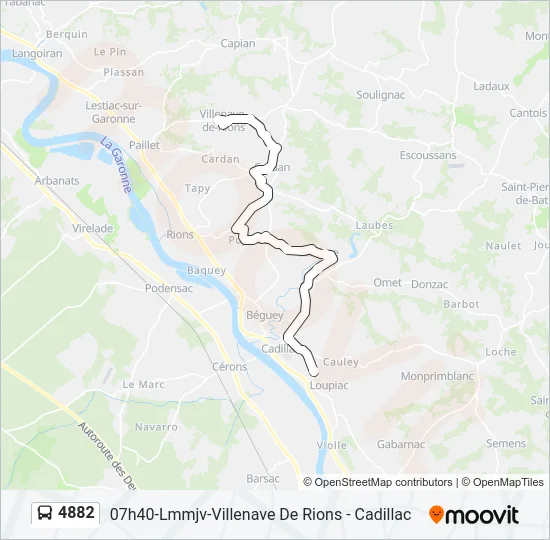 4882 Bus Line Map