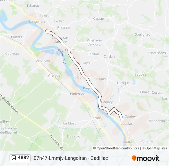 4882 Bus Line Map