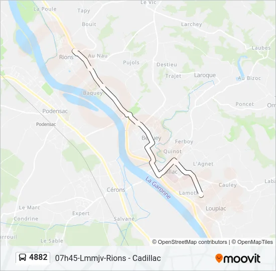 4882 Bus Line Map