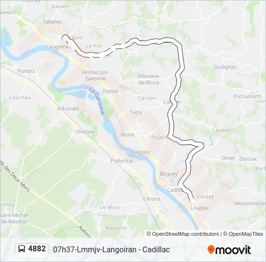 4882 Bus Line Map