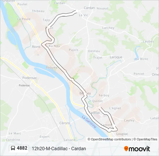 4882 Bus Line Map