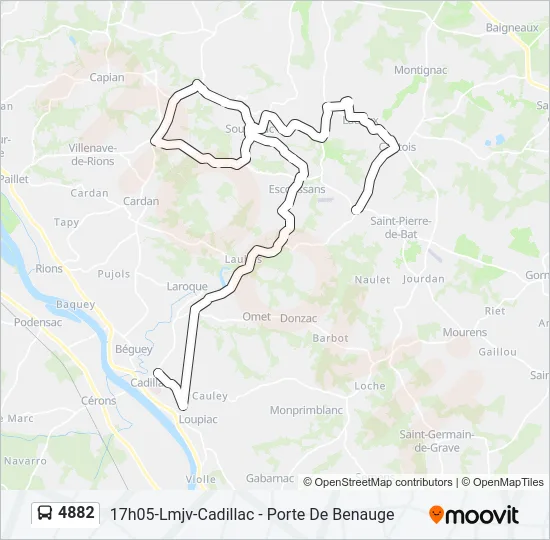 4882 Bus Line Map