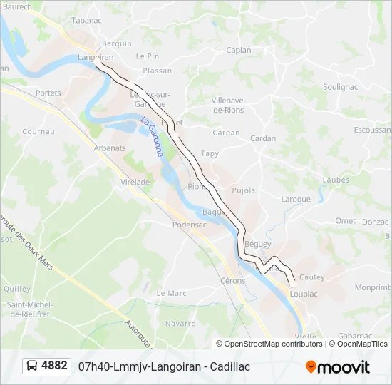 4882 Bus Line Map