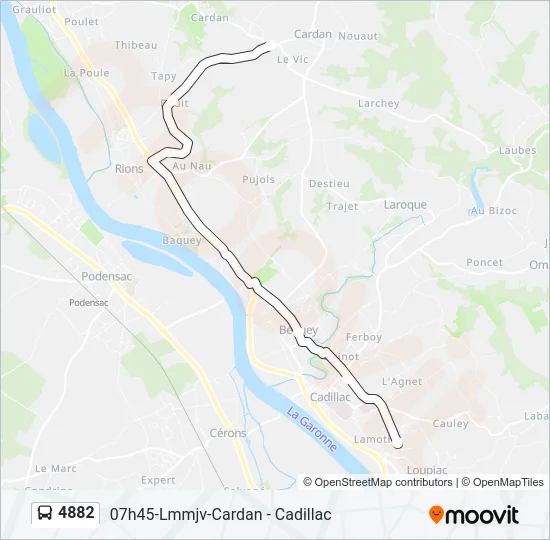 4882 Bus Line Map