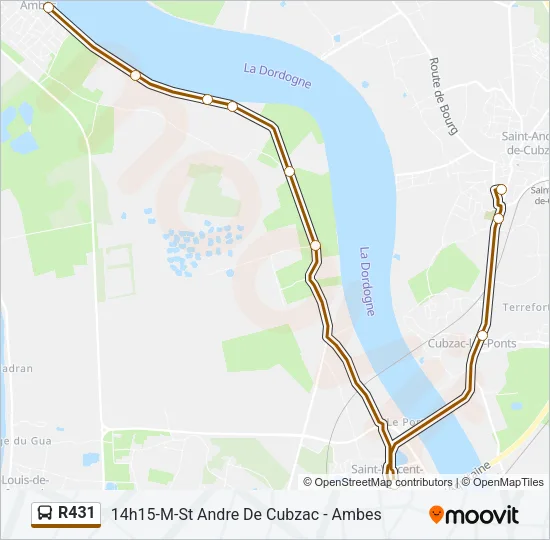 R431 Bus Line Map
