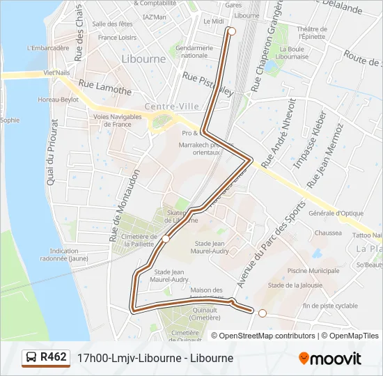 R462 Bus Line Map