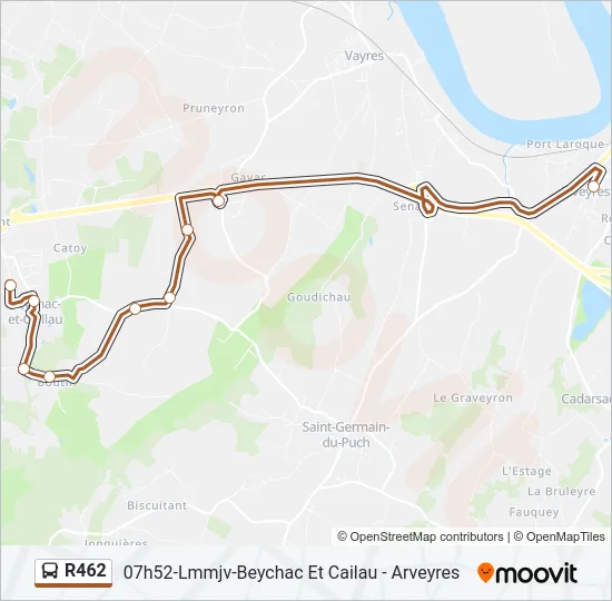 R462 Bus Line Map