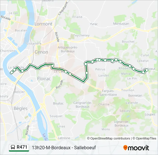 R471 Bus Line Map