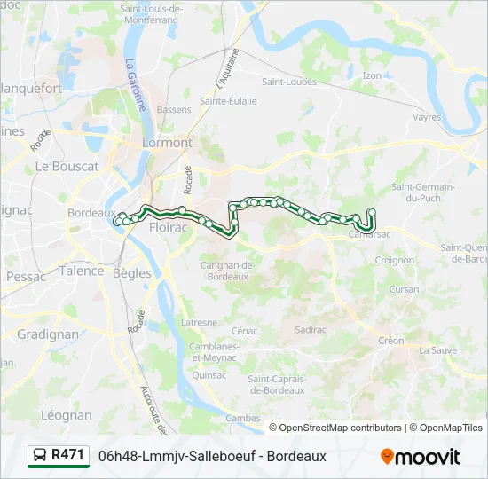 R471 Bus Line Map