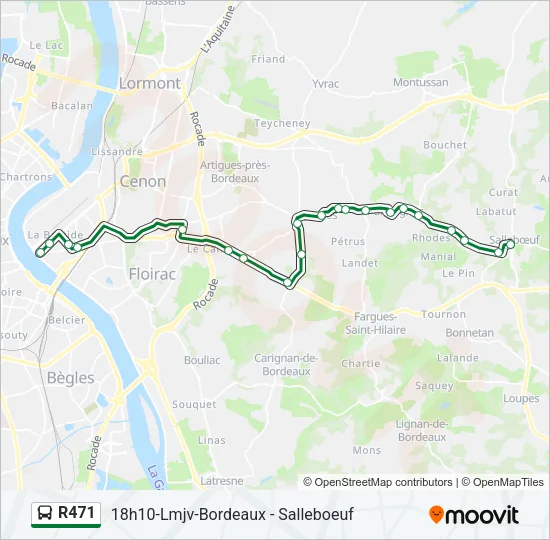 R471 Bus Line Map