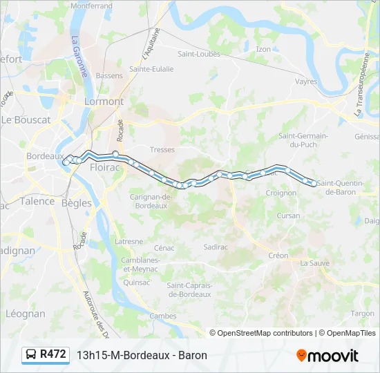 R472 Bus Line Map