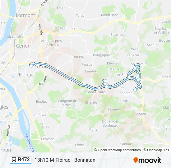 R472 Bus Line Map