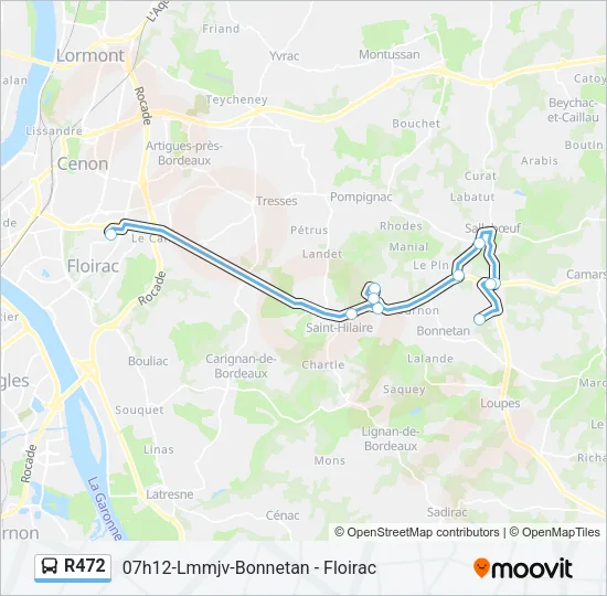 R472 Bus Line Map