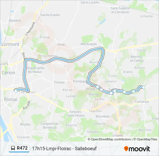 R472 Bus Line Map