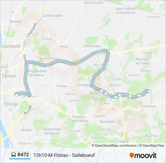 R472 Bus Line Map