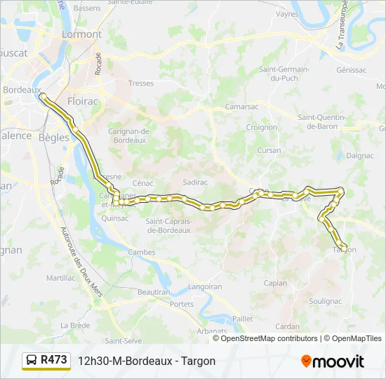 R473 Bus Line Map