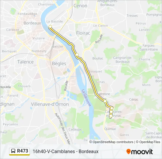 R473 Bus Line Map
