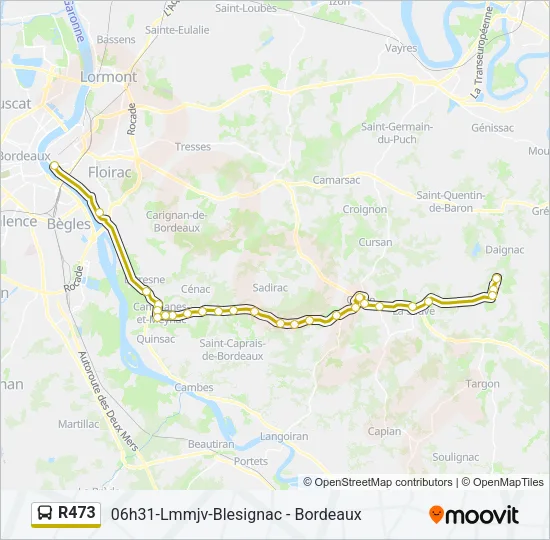 R473 Bus Line Map