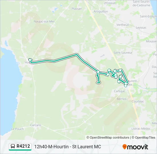 R4212 Bus Line Map