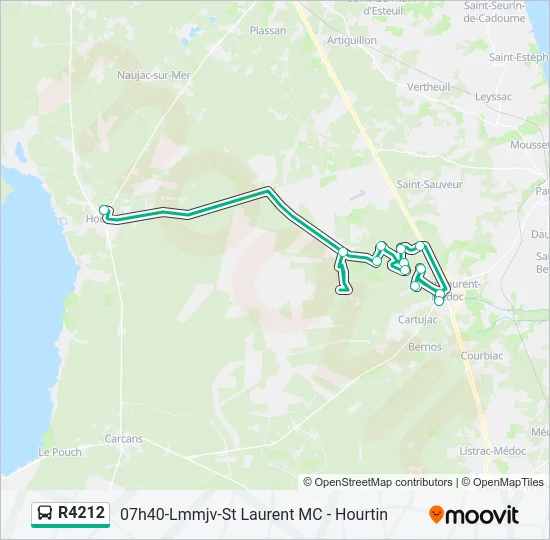 R4212 Bus Line Map