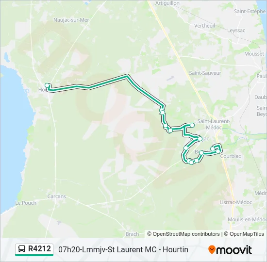 R4212 Bus Line Map