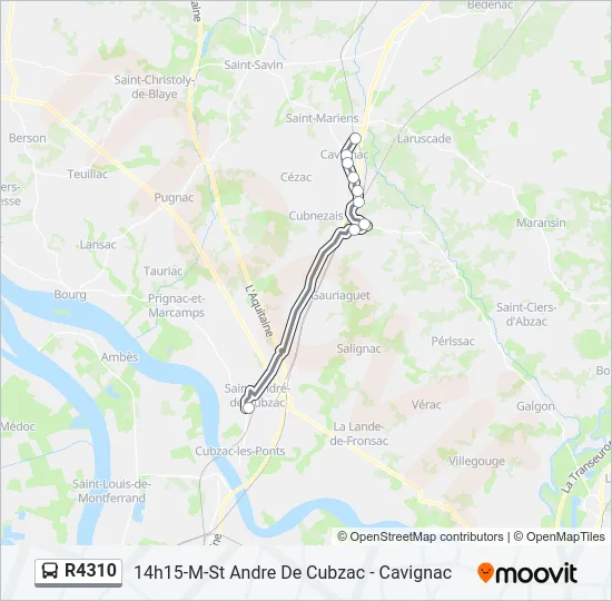 R4310 Bus Line Map