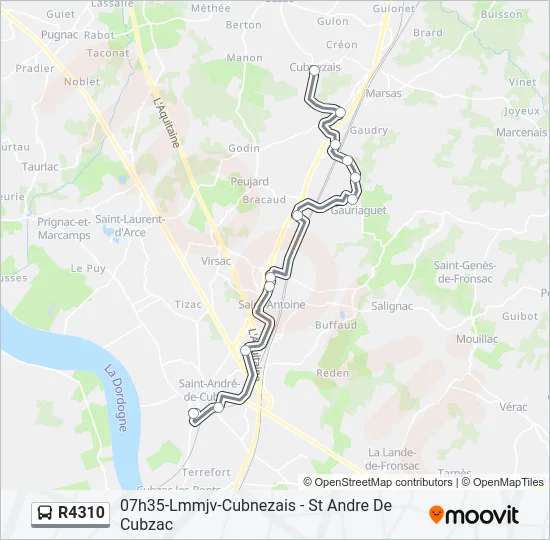 R4310 Bus Line Map